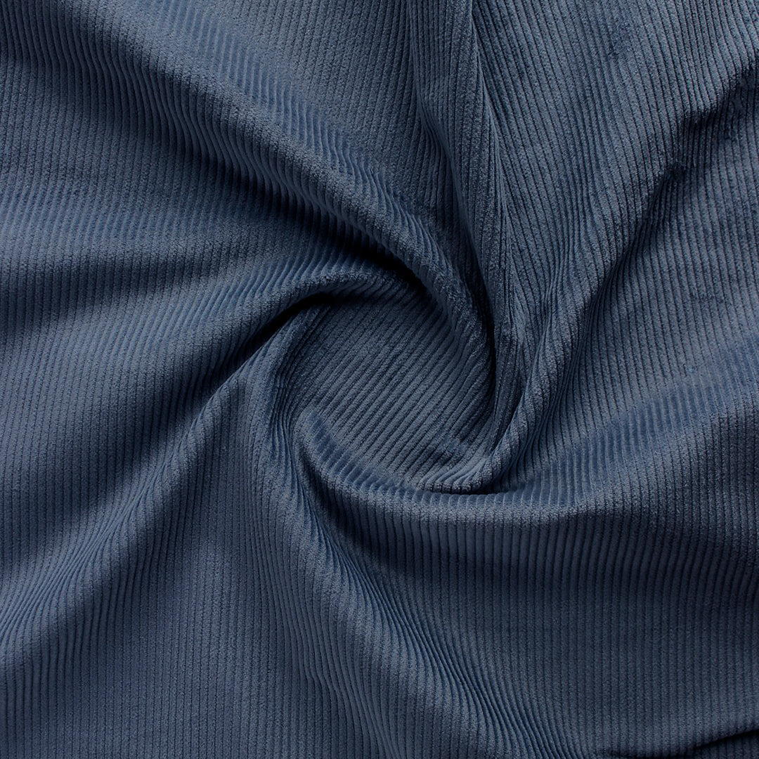 Stretch Cotton Corduroy - Pacific | Blackbird Fabrics