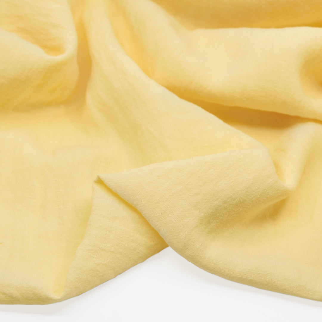 Washed Linen - Butter | Blackbird Fabrics