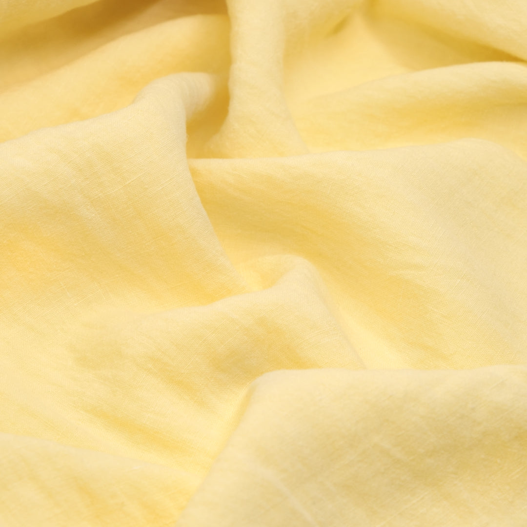 Washed Linen - Butter | Blackbird Fabrics