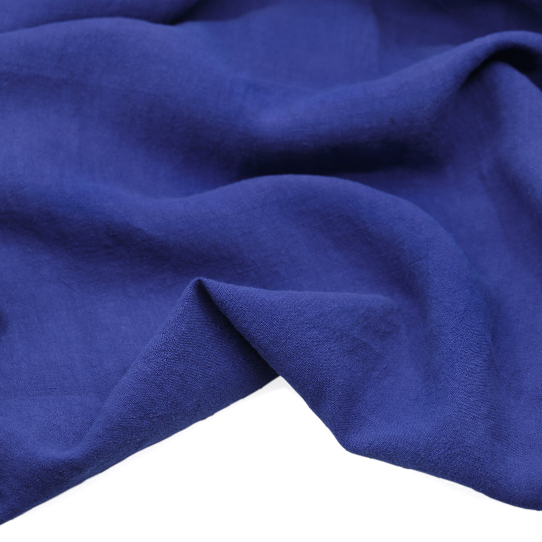 Washed Linen - Cobalt | Blackbird Fabrics