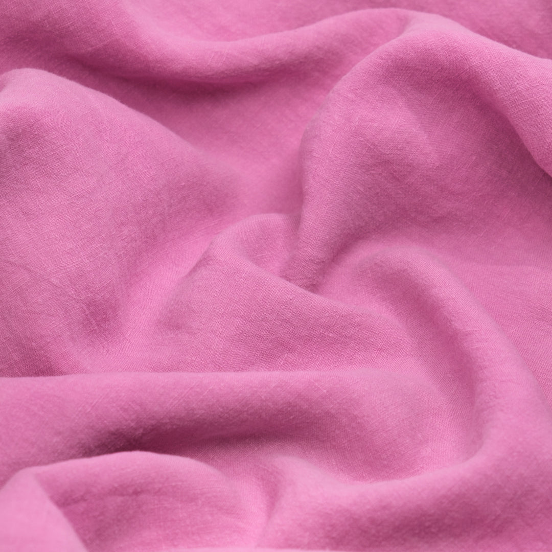 Washed Linen - Candy Pink | Blackbird Fabrics