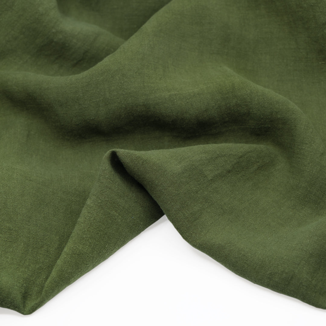 Washed Linen - Dill | Blackbird Fabrics