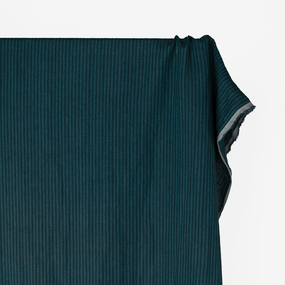 Ribbon Stripe Soft Washed Linen - Bejeweled | Blackbird Fabrics