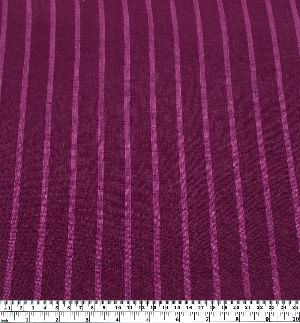 Stripe Soft Washed Linen - Concord | Blackbird Fabrics