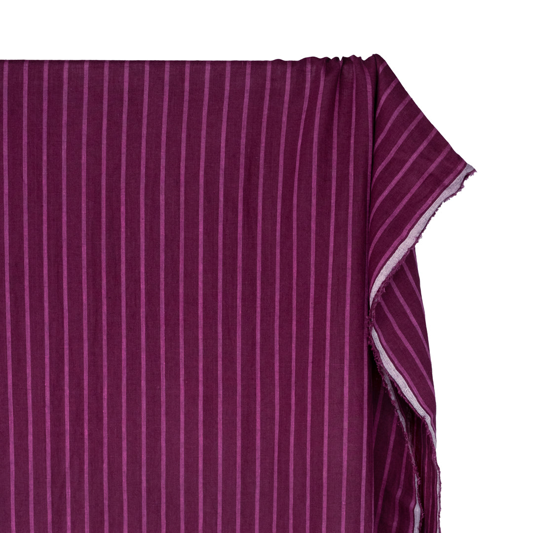 Stripe Soft Washed Linen - Concord | Blackbird Fabrics