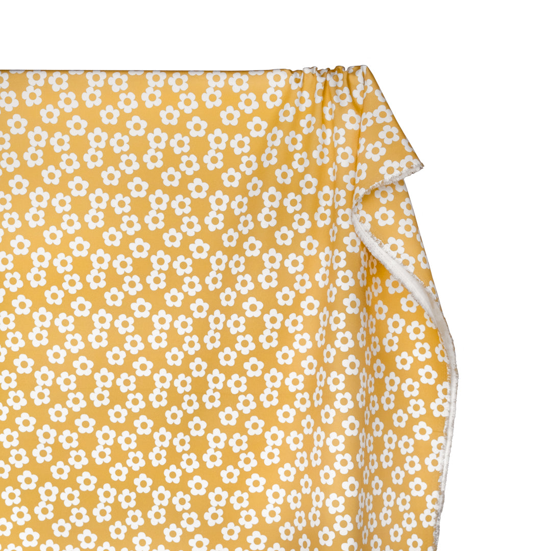 Buttercup Printed Cotton Twill - Lemon | Blackbird Fabrics