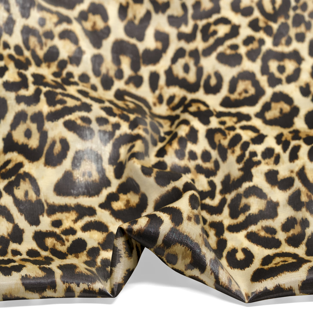 Deadstock Metallic Rayon Blend - Leopard Gloss | Blackbird Fabrics