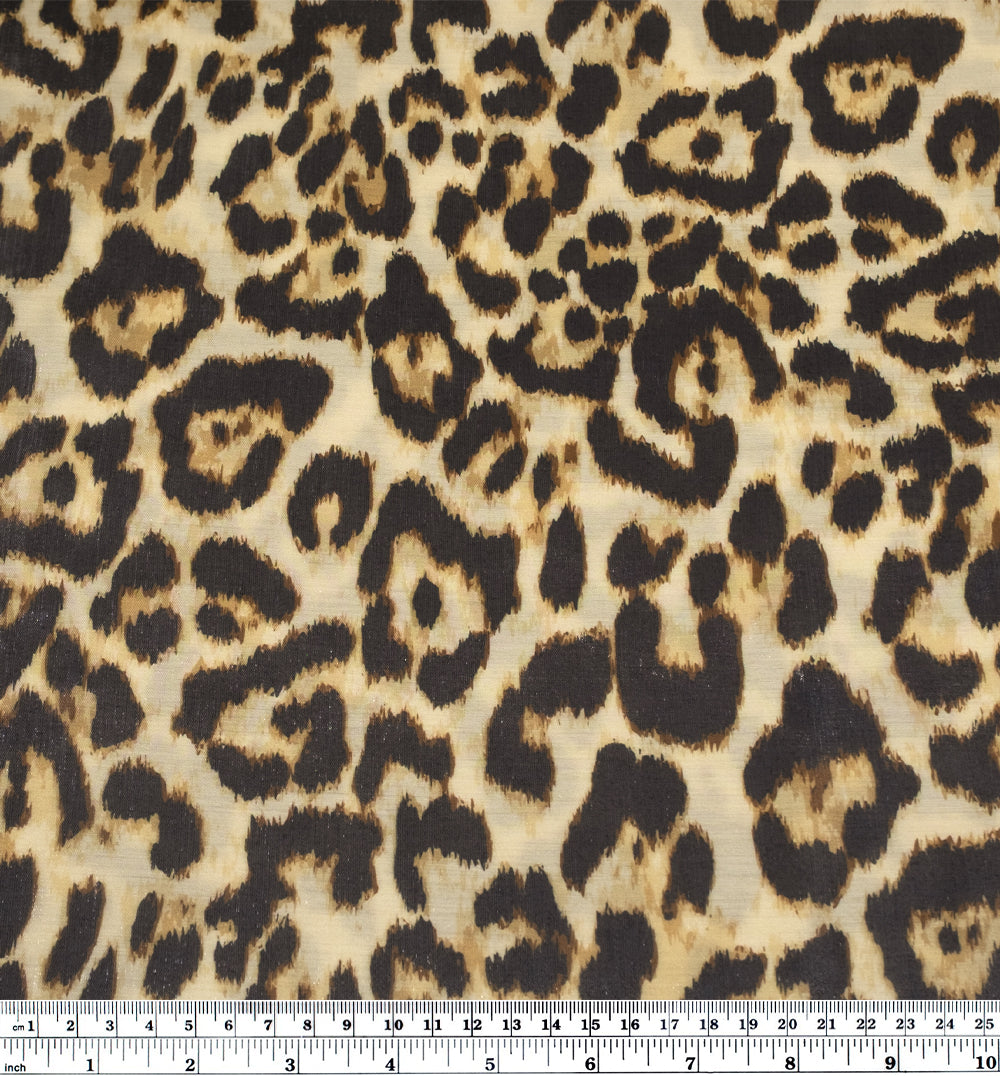 Deadstock Metallic Rayon Blend - Leopard Gloss | Blackbird Fabrics