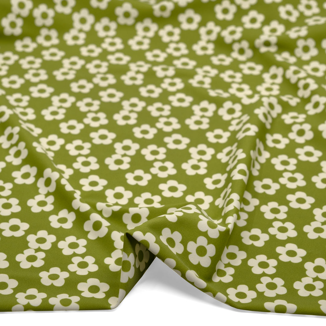 Mini Buttercup Recycled Nylon Swim Tricot - Pickle | Blackbird Fabrics