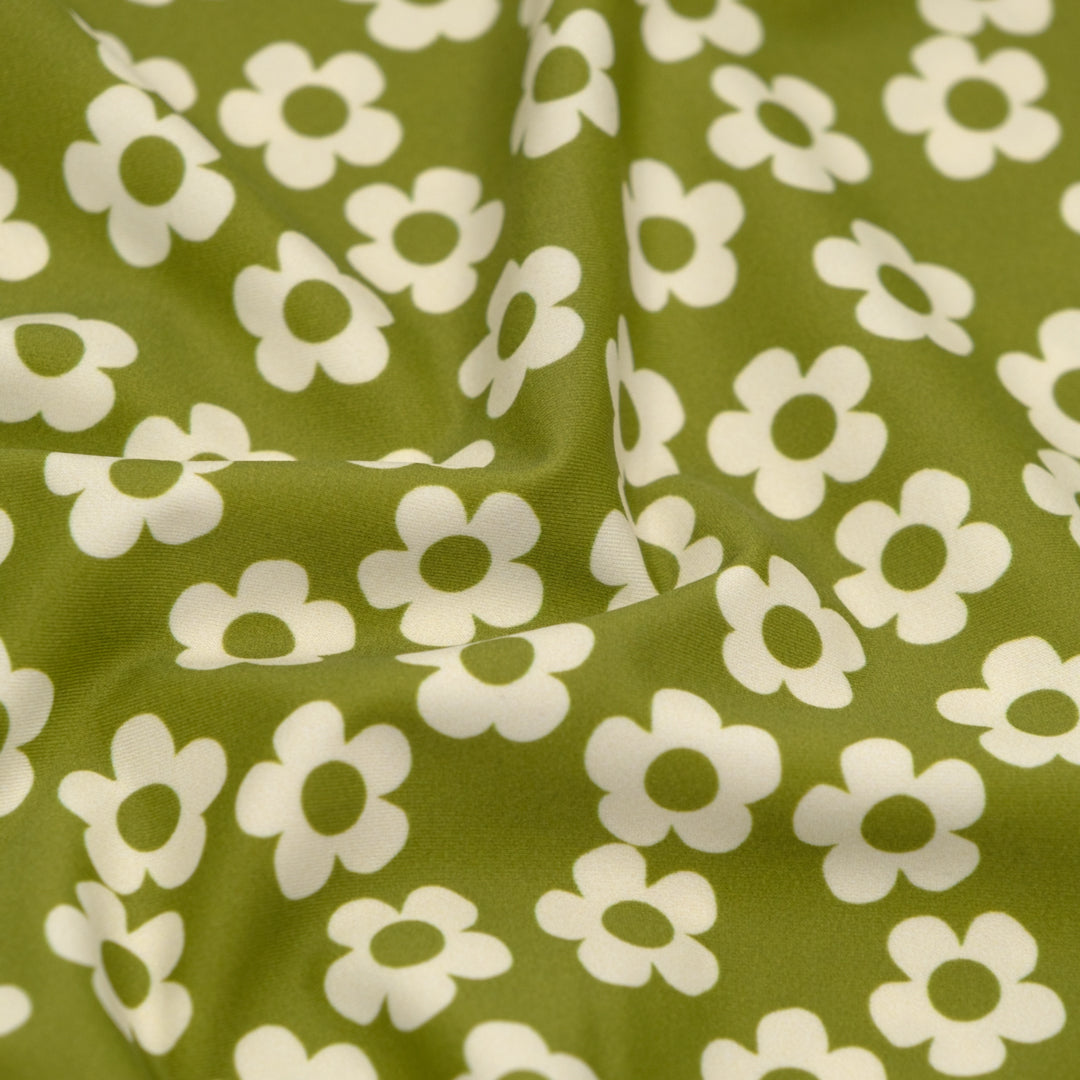 Mini Buttercup Recycled Nylon Swim Tricot - Pickle | Blackbird Fabrics