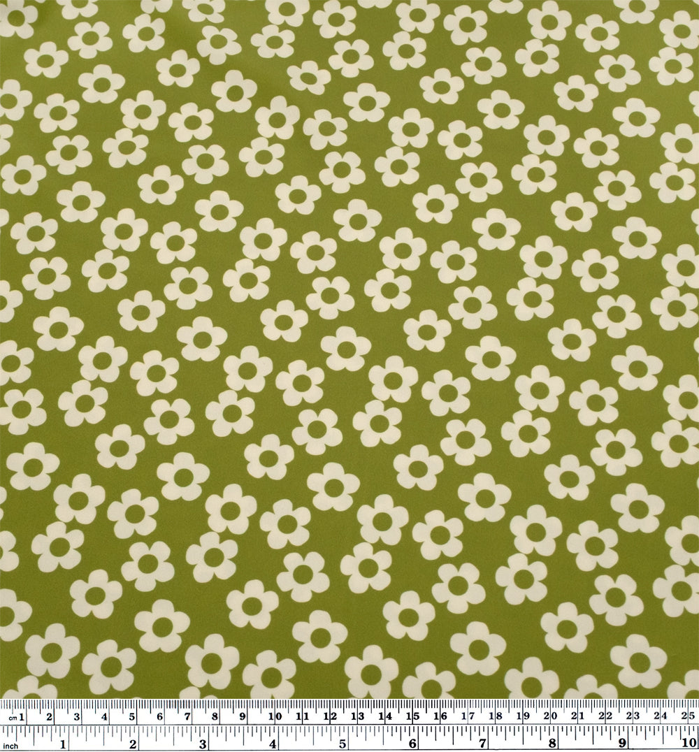 Mini Buttercup Recycled Nylon Swim Tricot - Pickle | Blackbird Fabrics