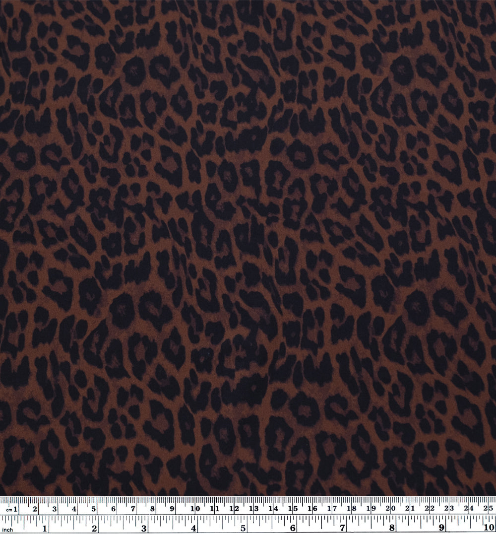 Cool Cat Recycled Nylon Swim Tricot - Espresso | Blackbird Fabrics