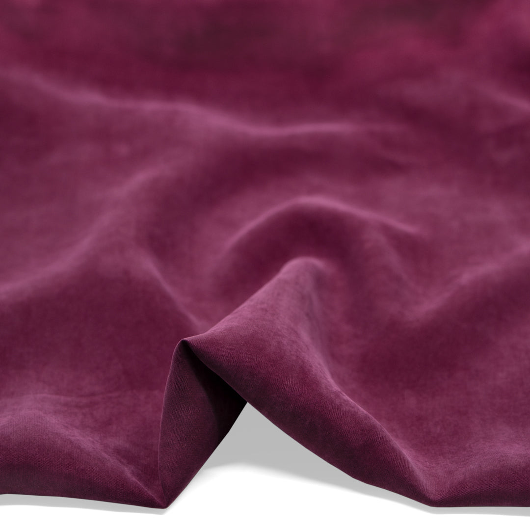 Sandwashed TENCEL™ Lyocell Blend - Sangria | Blackbird Fabrics