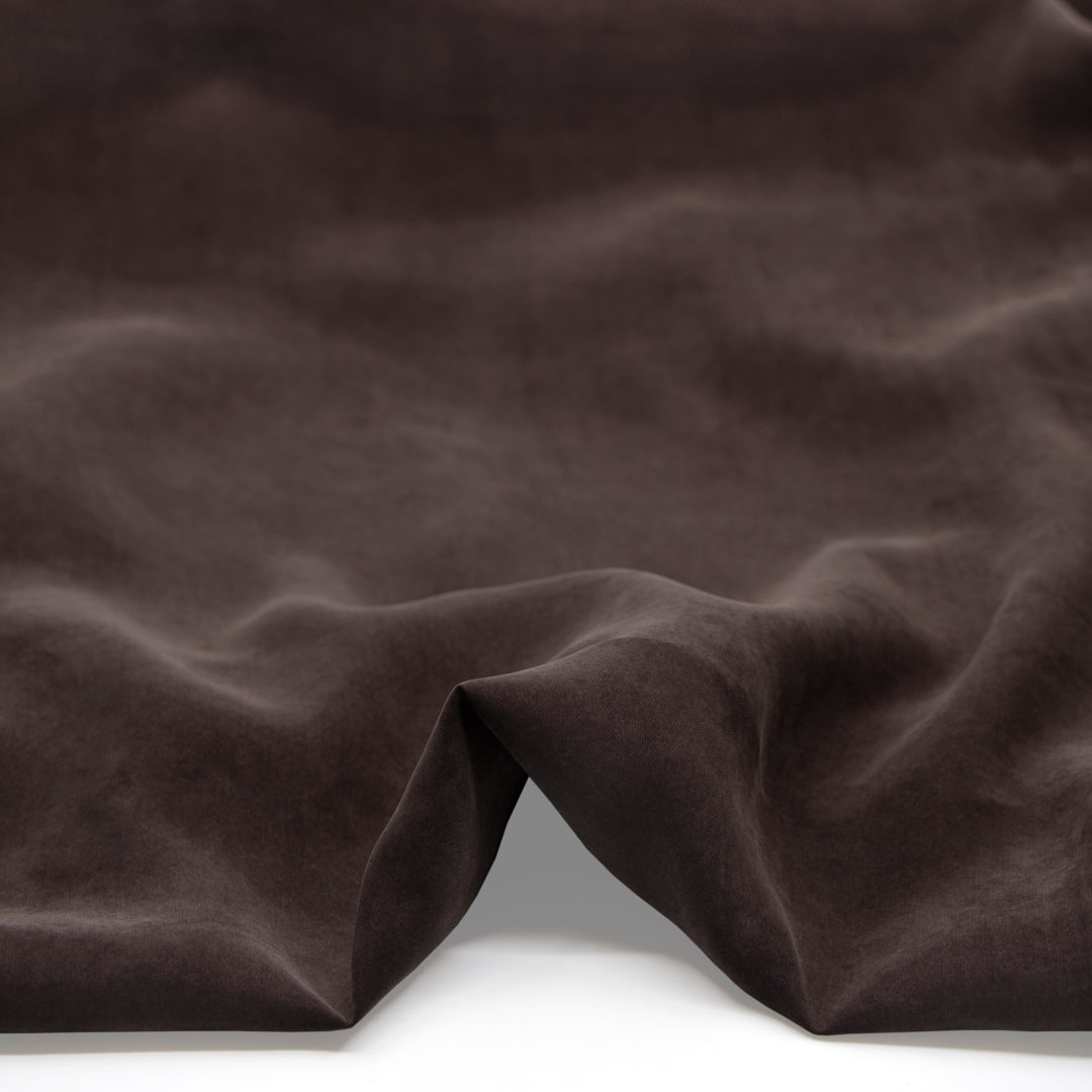 Sandwashed TENCEL™ Lyocell Blend - Ganache | Blackbird Fabrics
