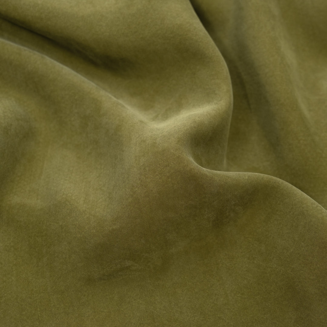 Sandwashed TENCEL™ Lyocell Blend - Basil | Blackbird Fabrics