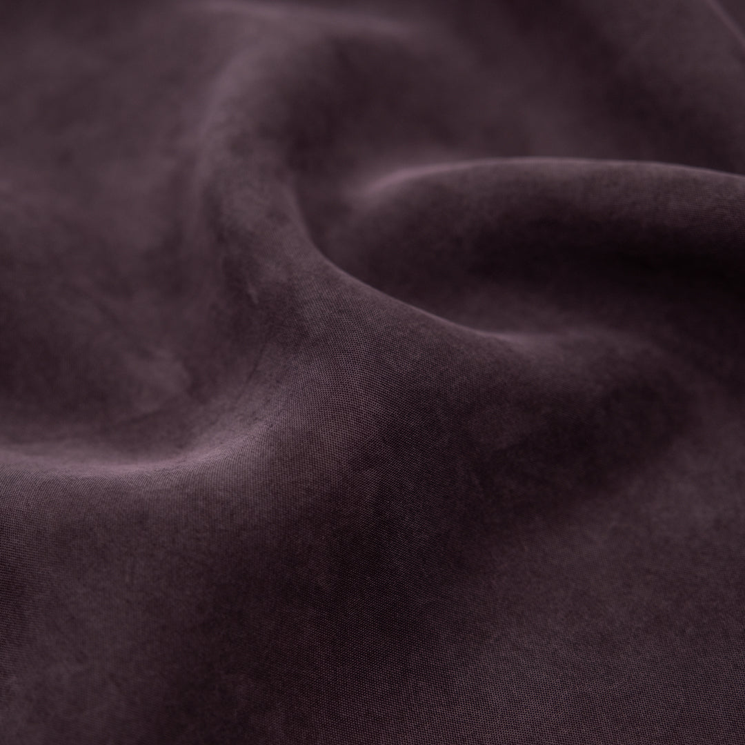 Sandwashed TENCEL™ Lyocell Blend - Aubergine | Blackbird Fabrics