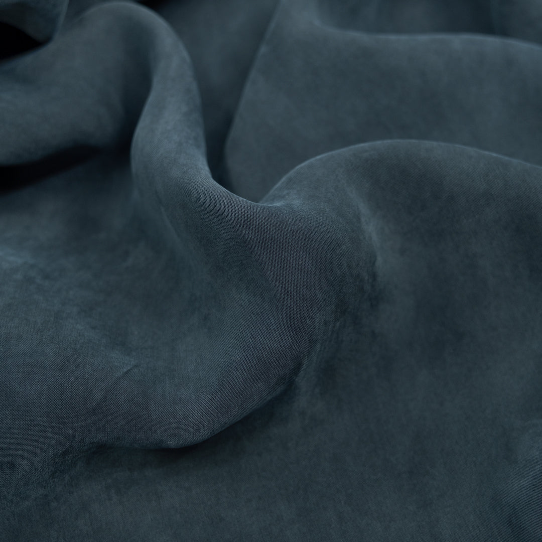 Sandwashed TENCEL™ Lyocell Blend - Petrol | Blackbird Fabrics