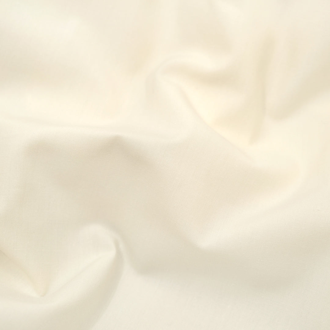 Crisp Cotton Poplin - Cream | Blackbird Fabrics