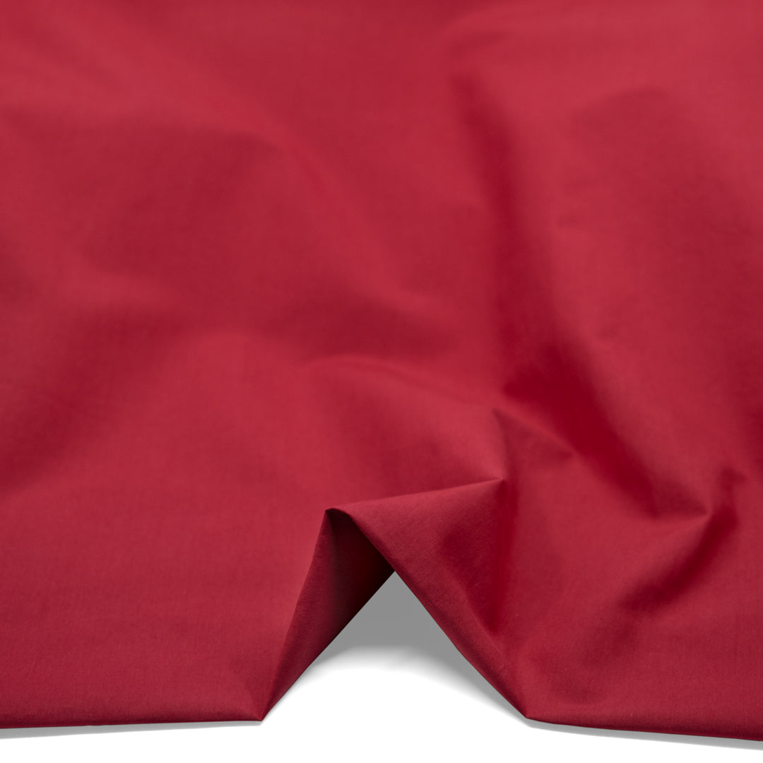 Crisp Cotton Poplin - Cherry | Blackbird Fabrics