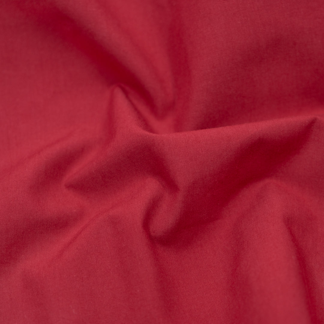 Crisp Cotton Poplin - Cherry | Blackbird Fabrics