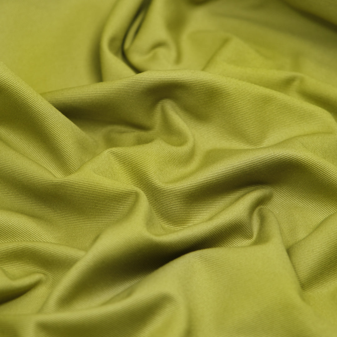 Crisp Cotton Chino Twill - Key Lime | Blackbird Fabrics