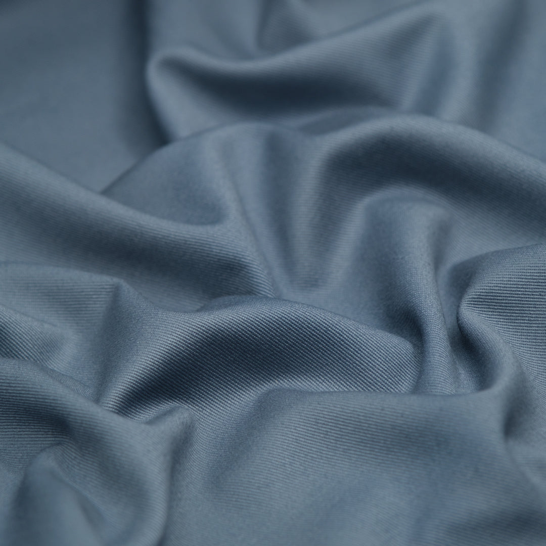Crisp Cotton Chino Twill - Pacific Blue | Blackbird Fabrics