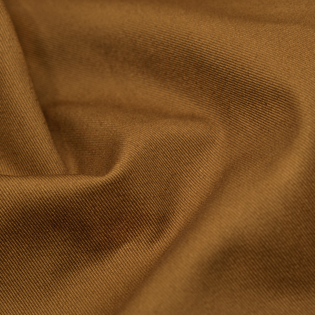 Crisp Cotton Chino Twill - Teak | Blackbird Fabrics