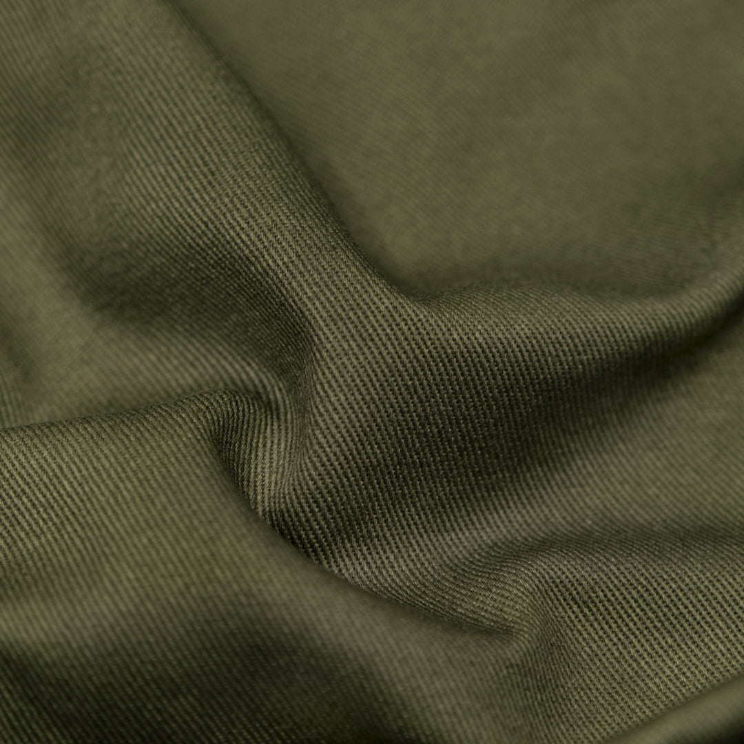 Crisp Cotton Chino Twill - Kelp | Blackbird Fabrics