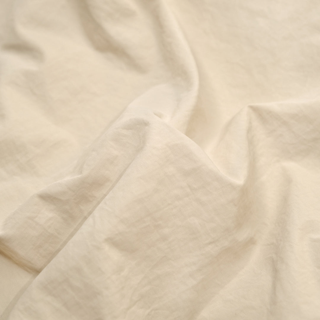 Lightweight Water Resistant Nylon Taslon - Cream | Blackbird Fabrics