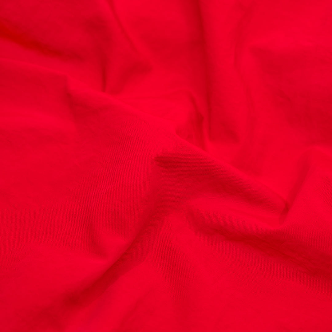 Lightweight Water Resistant Nylon Taslon - Fire Red | Blackbird Fabrics