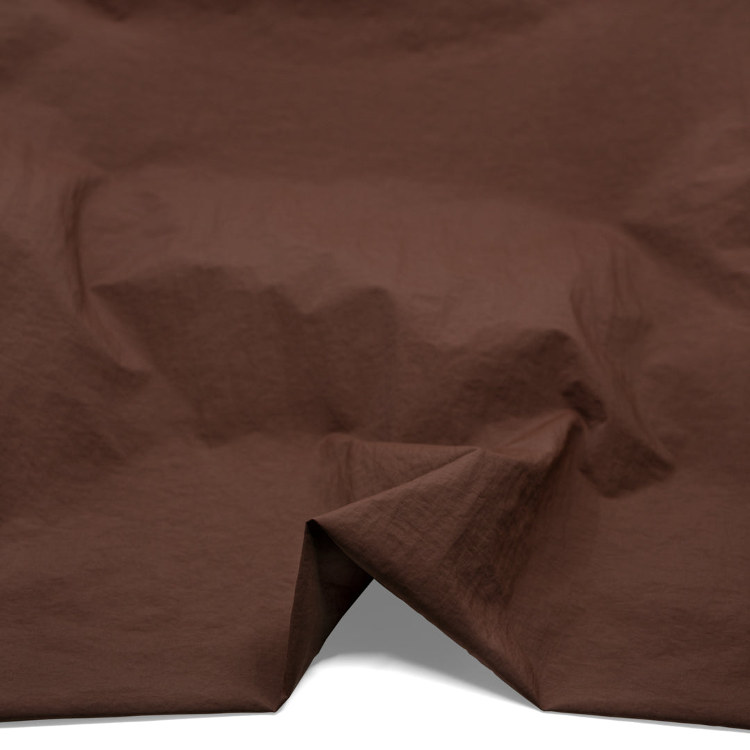 Lightweight Water Resistant Nylon Taslon - Brownie | Blackbird Fabrics