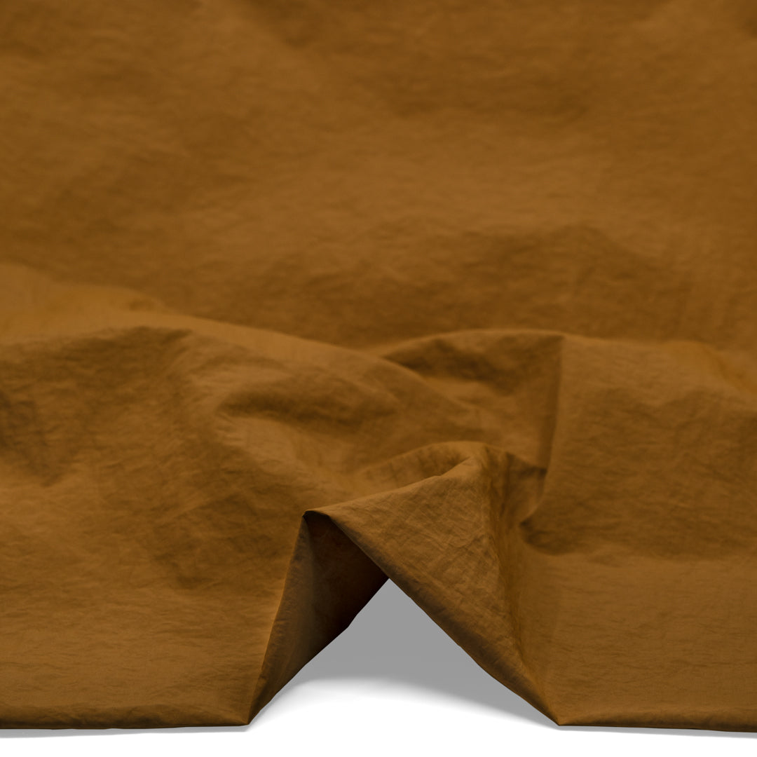 Lightweight Water Resistant Nylon Taslon - Teak | Blackbird Fabrics