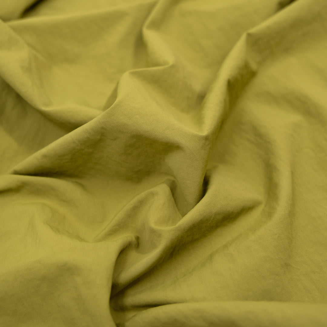 Water Resistant Nylon Taslan - Salted Lime | Blackbird Fabrics
