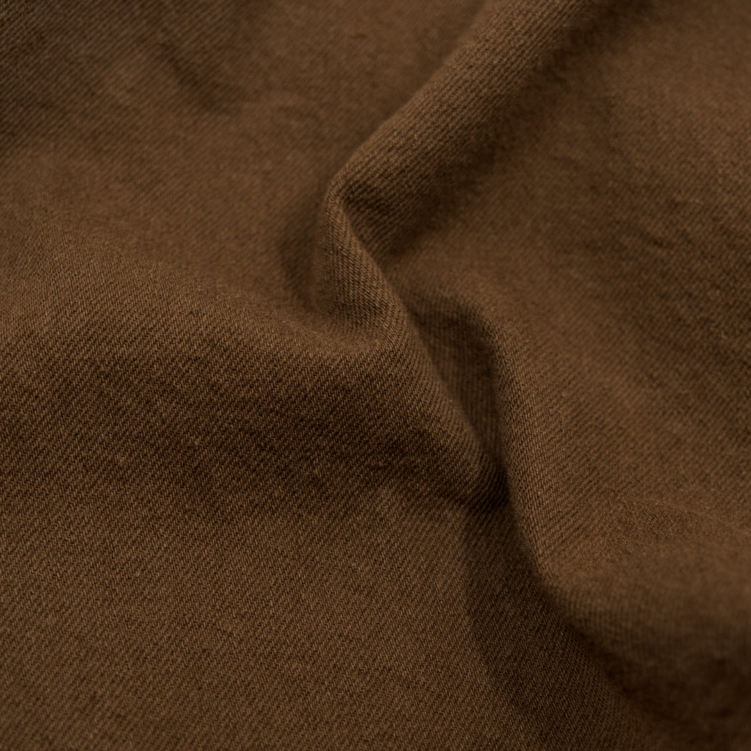 10.5oz Stonewashed Denim - Dark Oak | Blackbird Fabrics