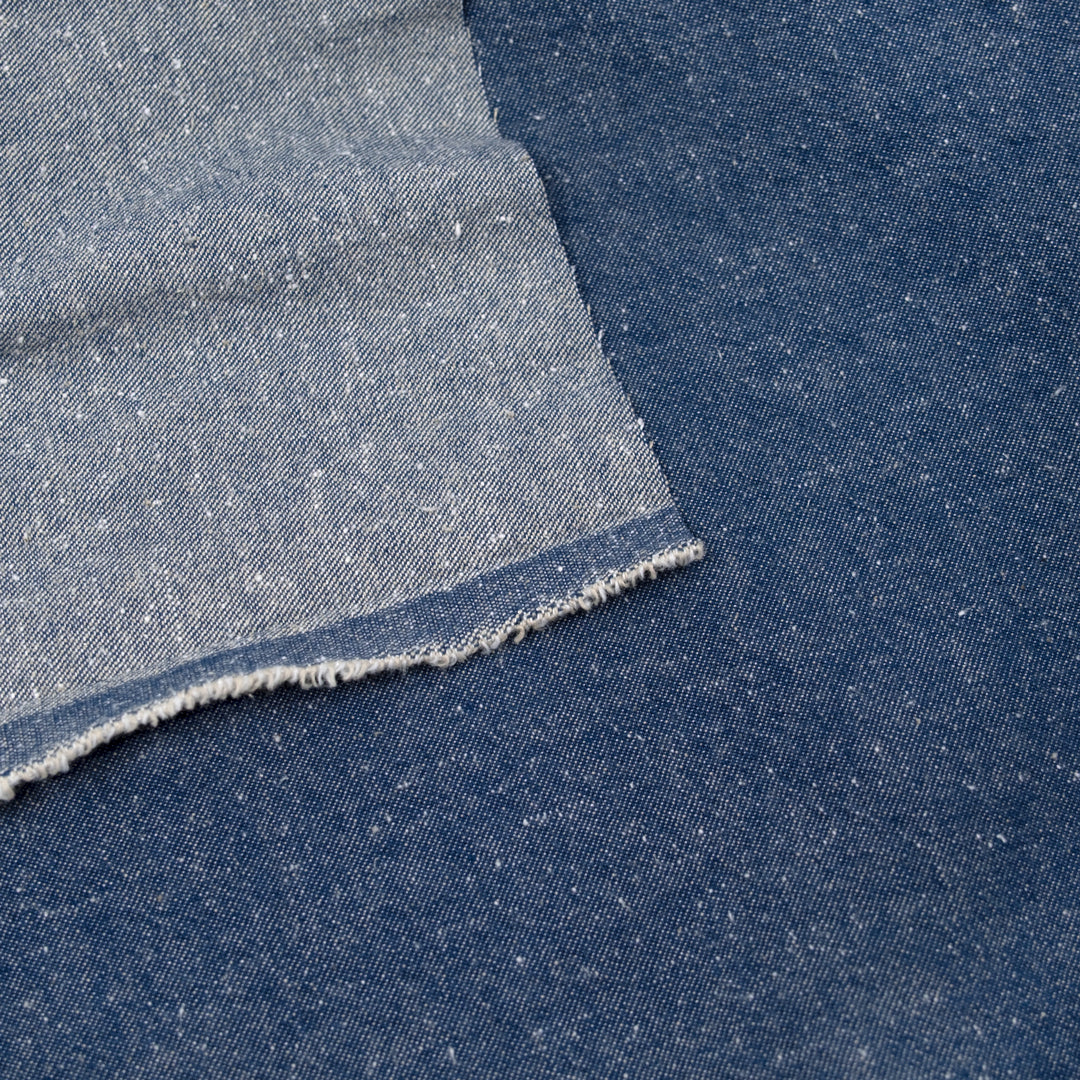 9oz Stonewashed Popcorn Denim - Medium Indigo | Blackbird Fabrics