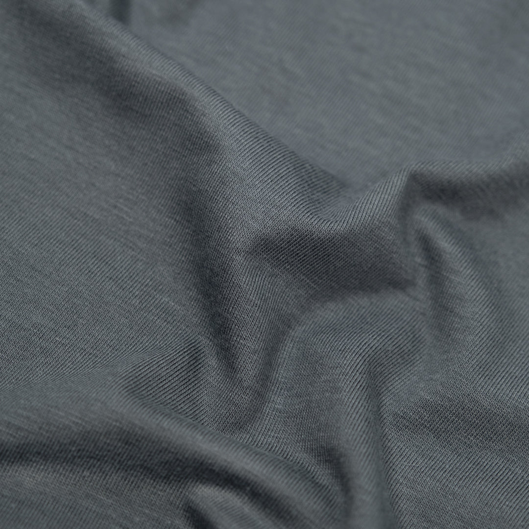 Cotton Modal Jersey Knit - Slate Blue | Blackbird Fabrics