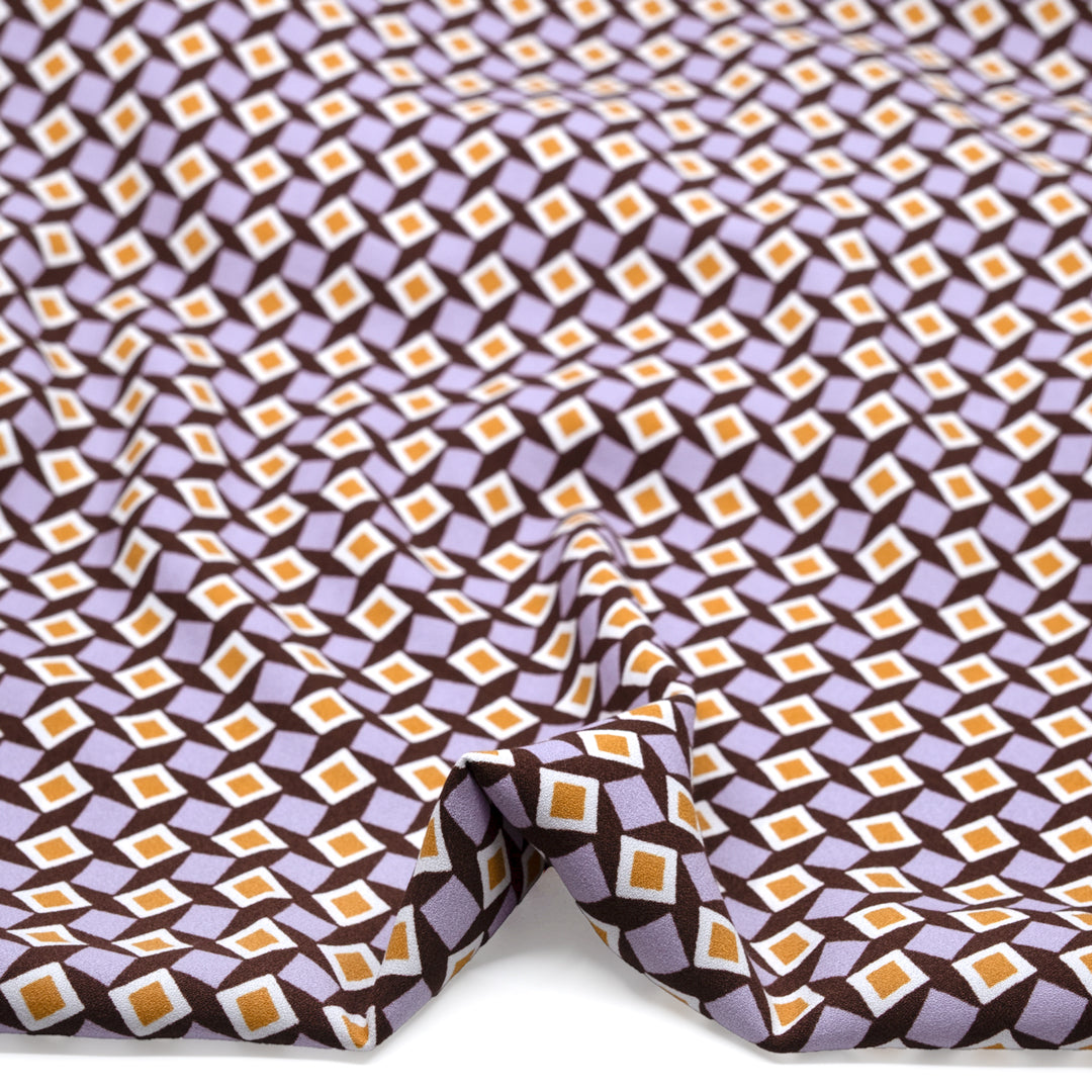 Deadstock Plaza Viscose Crepe - Mulberry/Lilac | Blackbird Fabrics