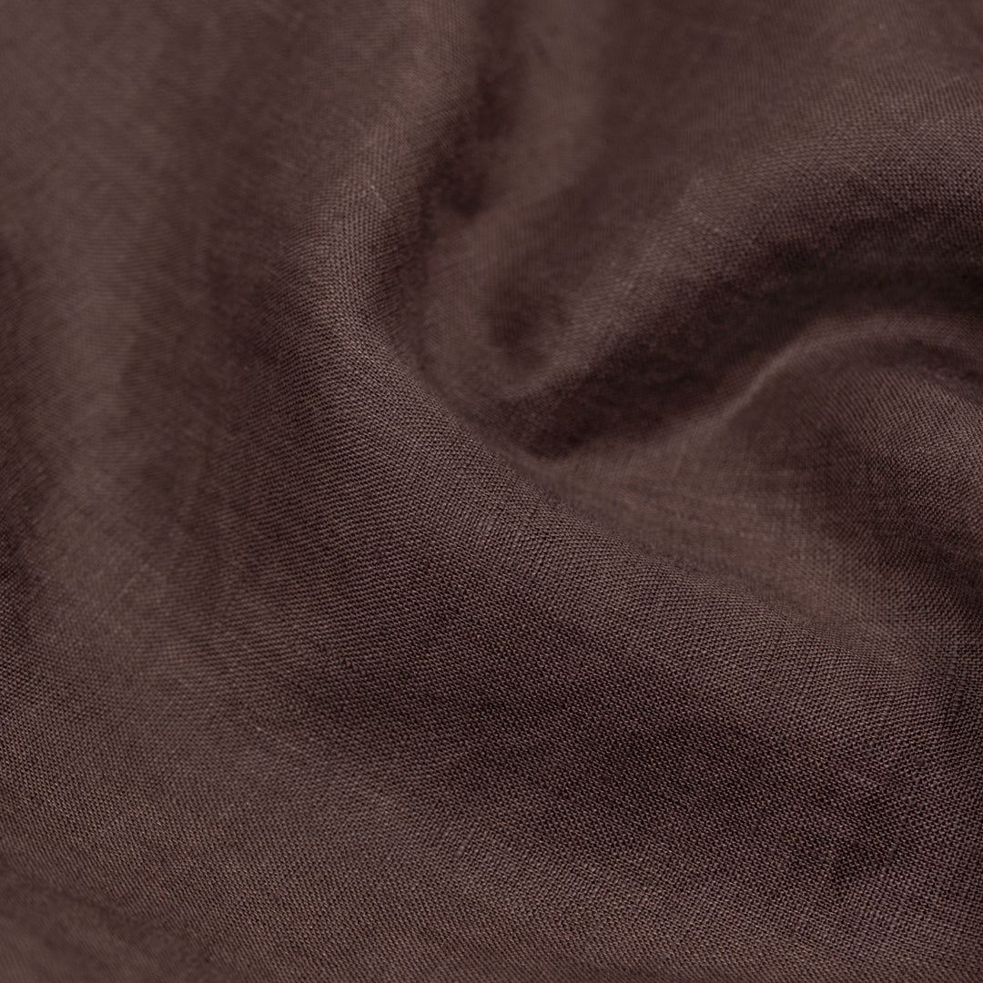 Breezy Lightweight Linen - Espresso | Blackbird Fabrics
