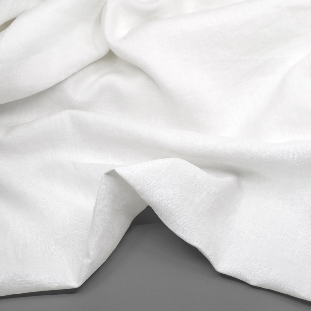 Breezy Lightweight Linen - White | Blackbird Fabrics