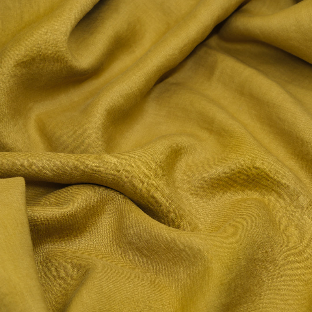 Breezy Lightweight Linen - Citron | Blackbird Fabrics