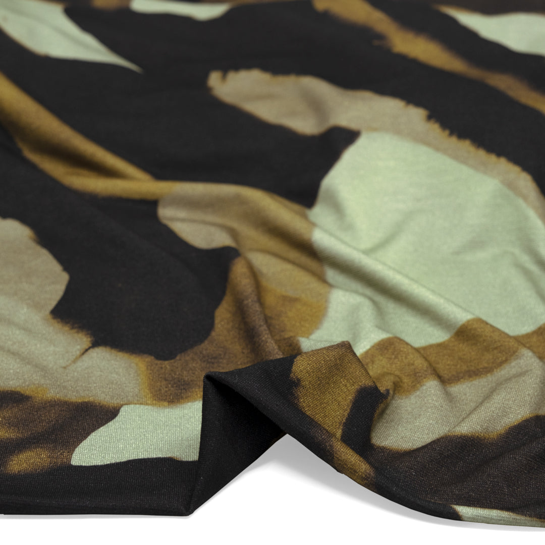 Ephemera LENZING™ ECOVERO™ Jersey - Peat/Seafoam | Blackbird Fabrics