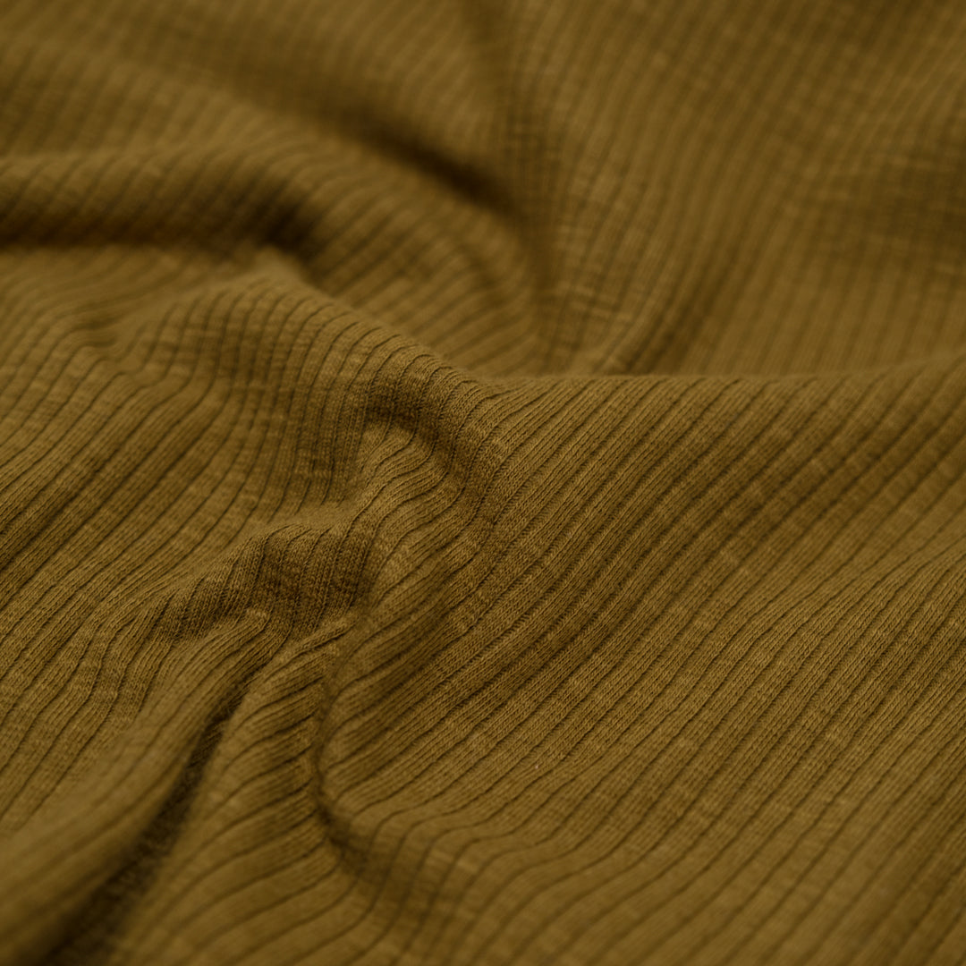 Comfy Cotton Rib Knit - Artichoke | Blackbird Fabrics