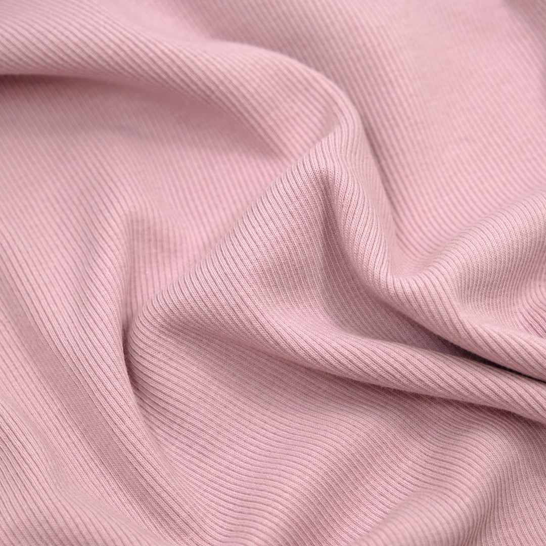 Fine Cotton Rib Knit - Water Lily | Blackbird Fabrics