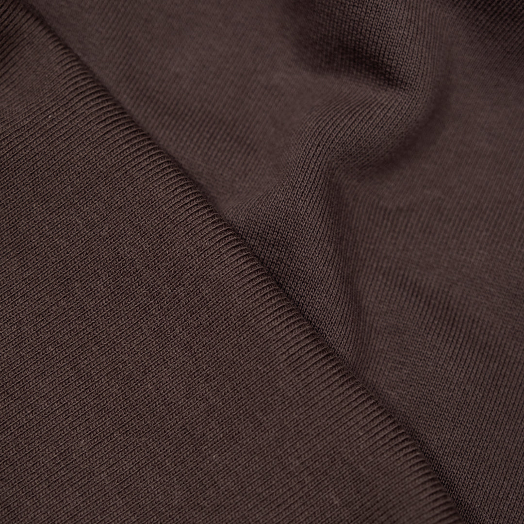 100% Cotton Heavy Sweatshirt Ribbing & French Terry - Ganache | Blackbird Fabrics