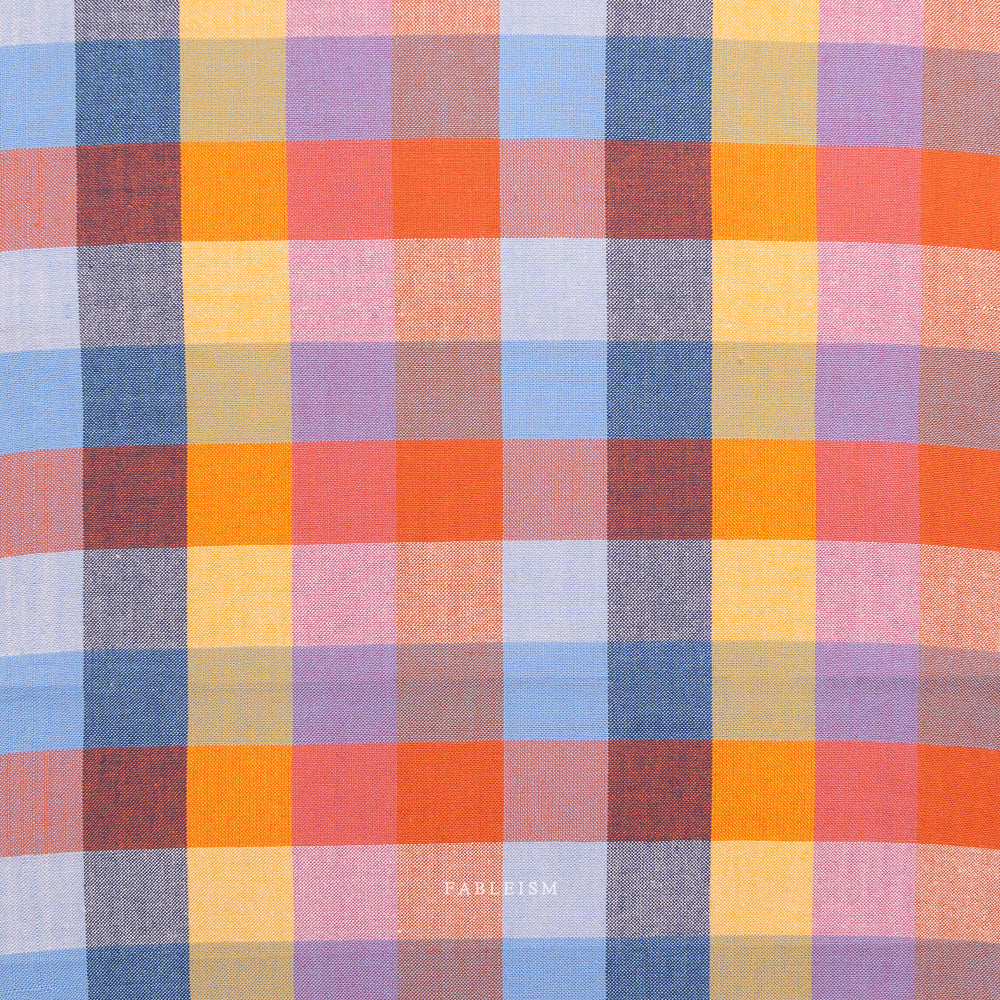 Fableism - Happy Checkers Cotton - Cornucopia | Blackbird Fabrics