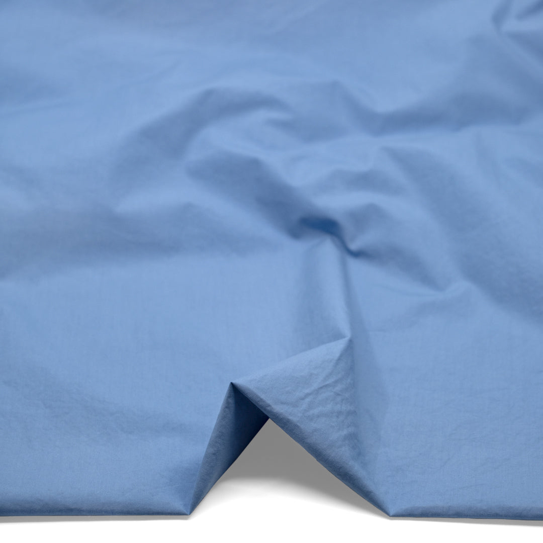 Washed Cotton Poplin - Cornflower | Blackbird Fabrics