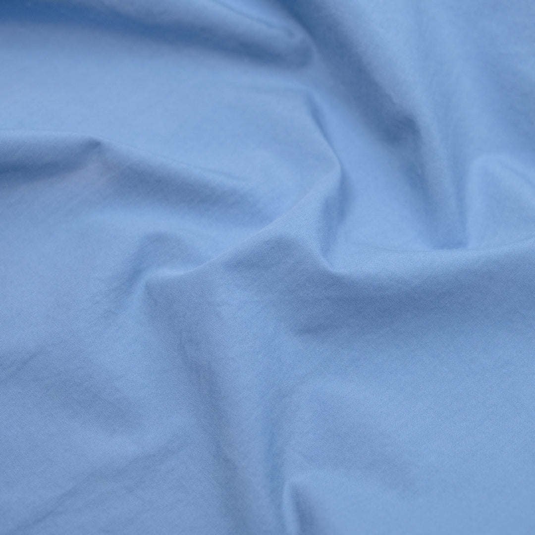 Washed Cotton Poplin - Cornflower | Blackbird Fabrics