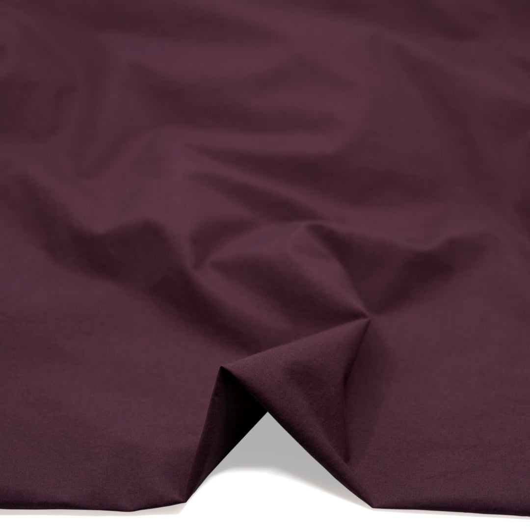Washed Cotton Poplin - Cabernet | Blackbird Fabrics