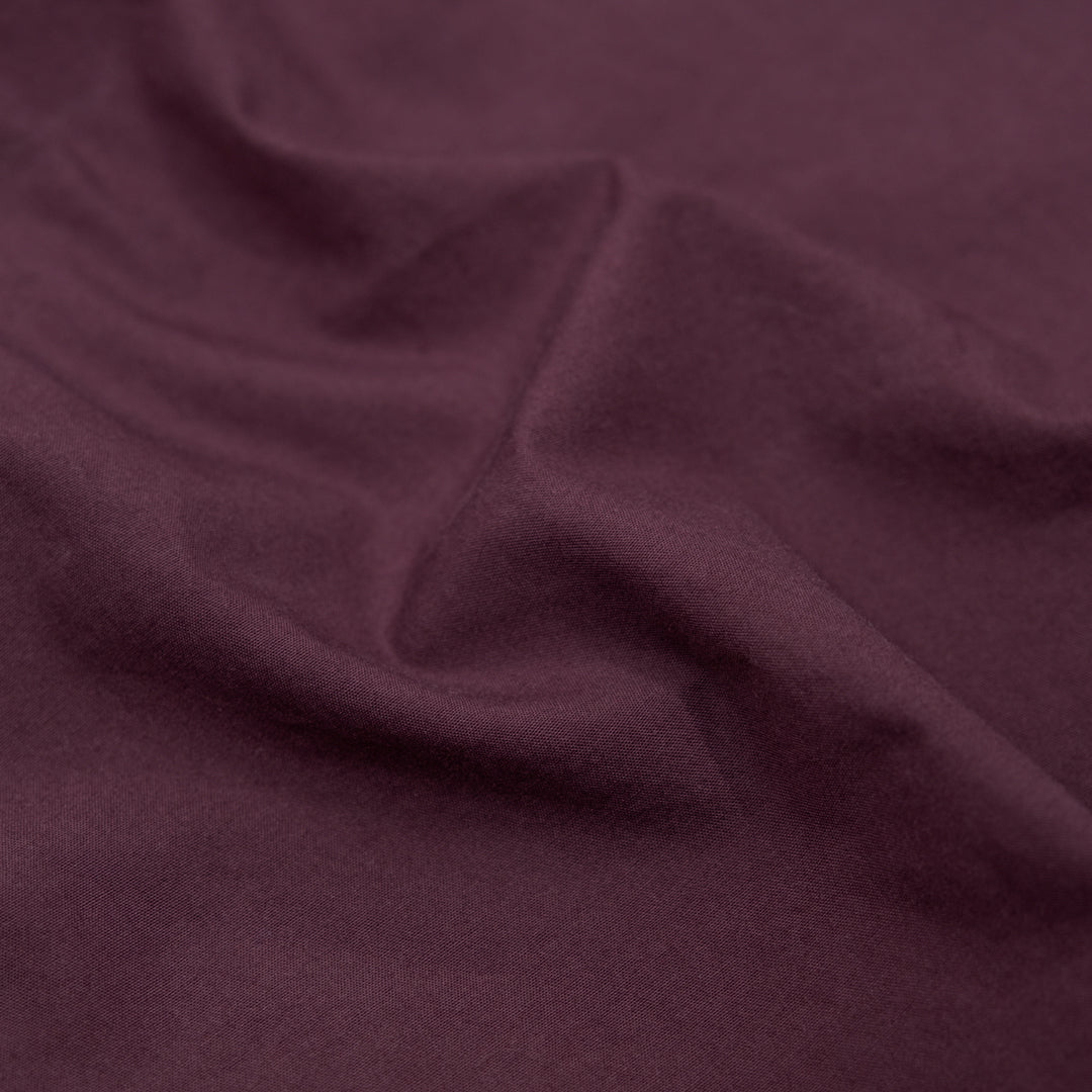 Washed Cotton Poplin - Cabernet | Blackbird Fabrics