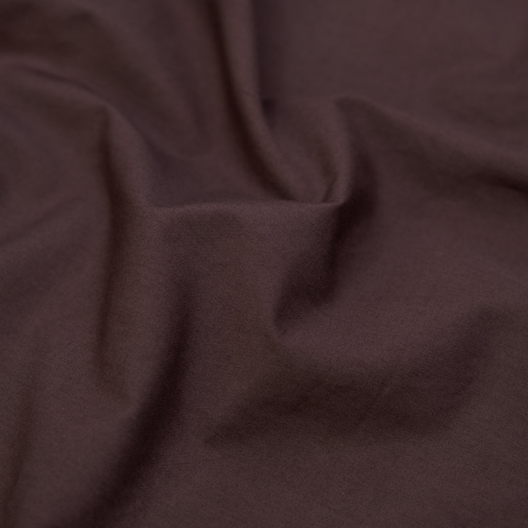 Washed Cotton Poplin - Coffee Bean | Blackbird Fabrics
